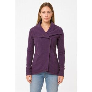 Lululemon Gratitude Wrap Jacket 4 Purple‎ Heathered Deep Zinfandel Stretch